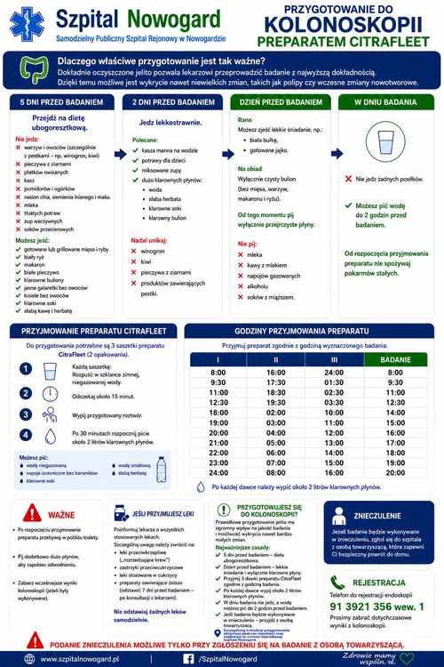 Przygotowanie do kolanoskopii